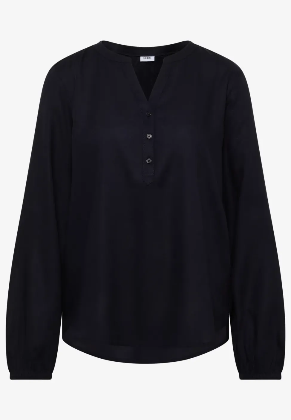 Bluse in Unifarbe
