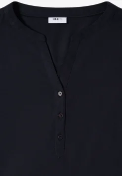 Bluse in Unifarbe