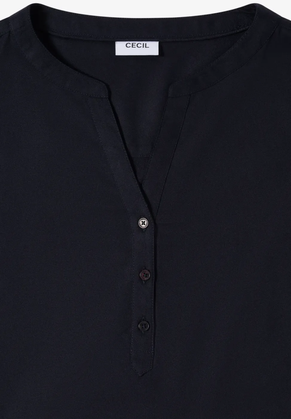 Bluse in Unifarbe