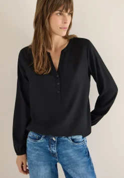 Bluse in Unifarbe