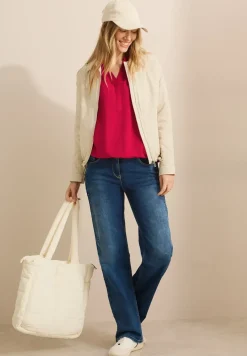 Bluse in Unifarbe