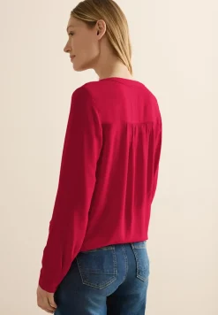 Bluse in Unifarbe