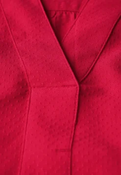 Bluse in Unifarbe