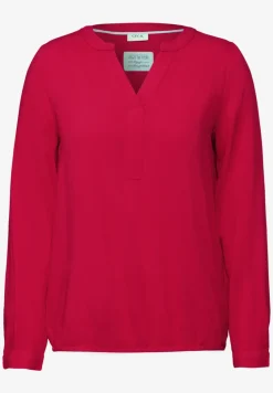 Bluse in Unifarbe