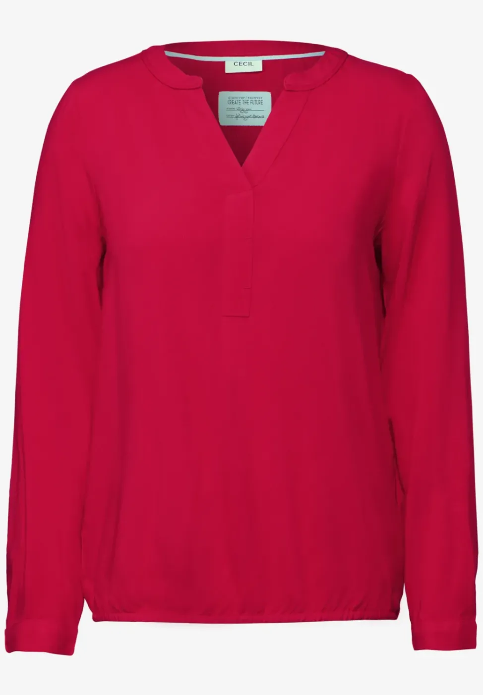Bluse in Unifarbe