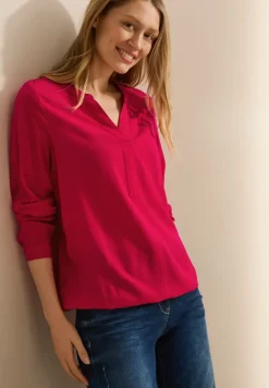 Bluse in Unifarbe