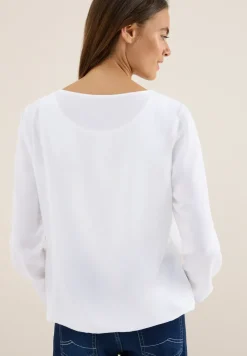 Bluse in Unifarbe