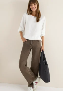Bluse in Unifarbe