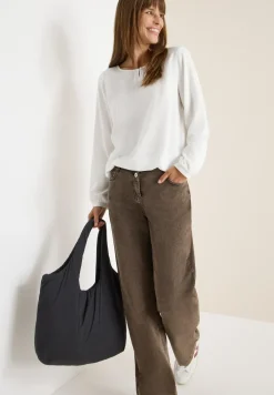 Bluse in Unifarbe