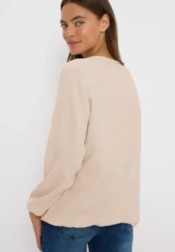 Bluse in Unifarbe