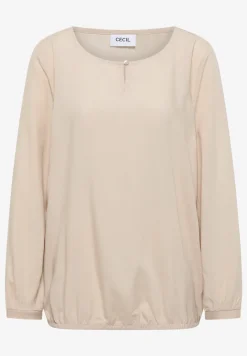 Bluse in Unifarbe