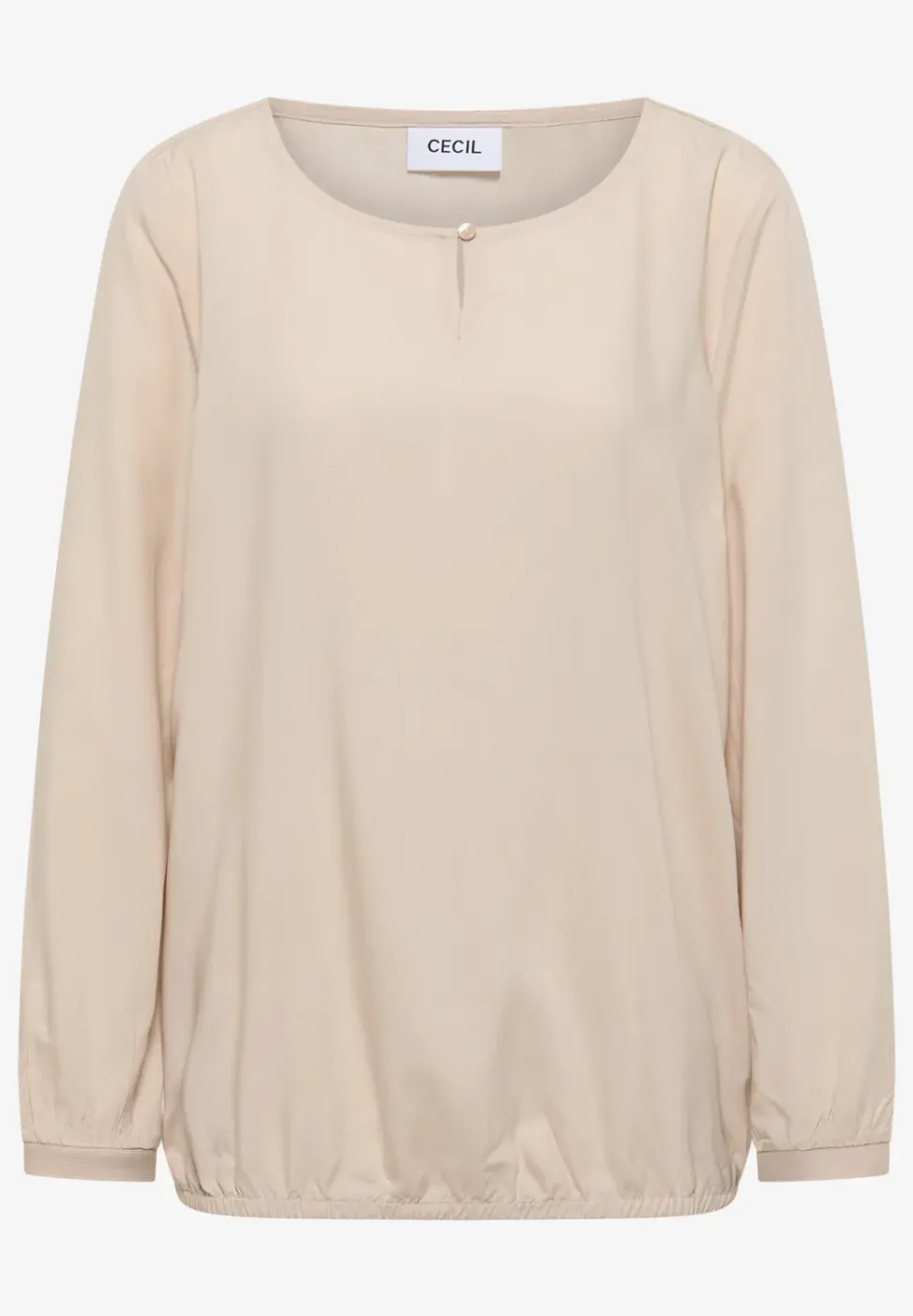 Bluse in Unifarbe