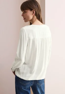 Bluse in Unifarbe