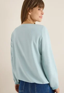 Bluse in Unifarbe