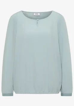 Bluse in Unifarbe