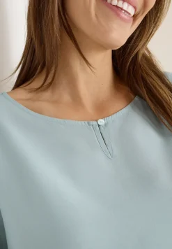 Bluse in Unifarbe