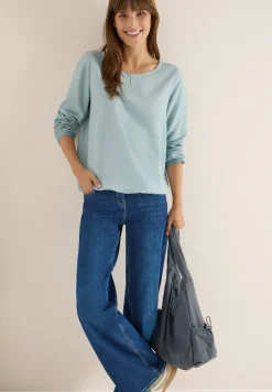 Bluse in Unifarbe