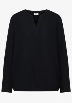 Bluse in Unifarbe