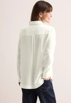 Bluse in Unifarbe