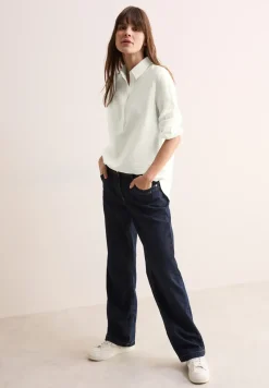 Bluse in Unifarbe