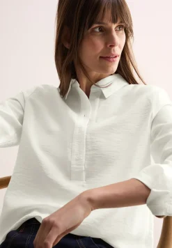 Bluse in Unifarbe