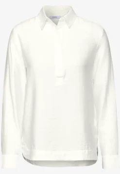 Bluse in Unifarbe