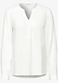 Bluse in Unifarbe