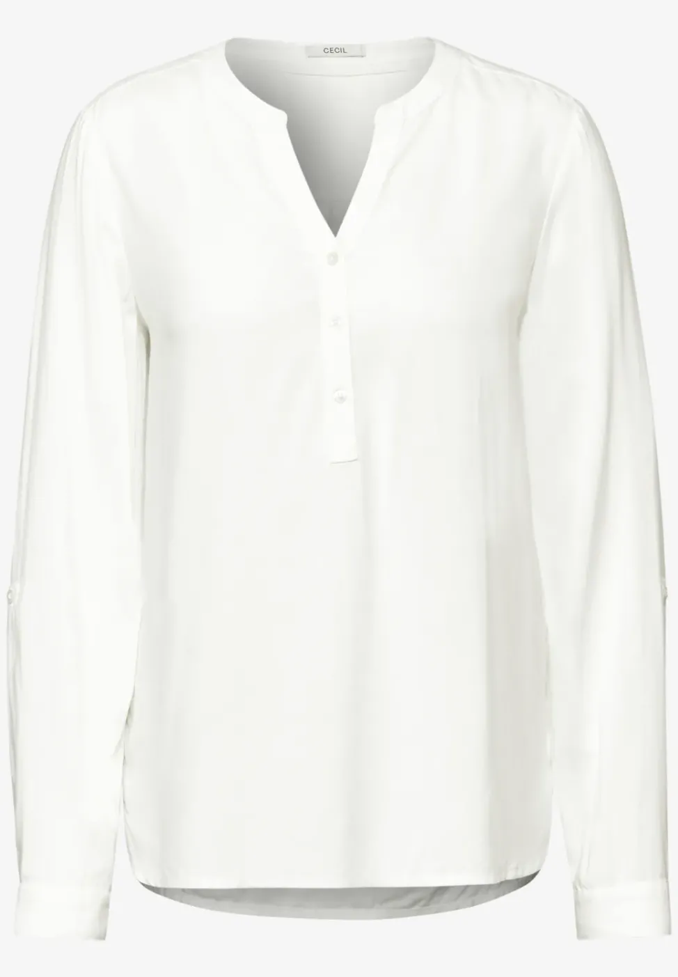 Bluse in Unifarbe