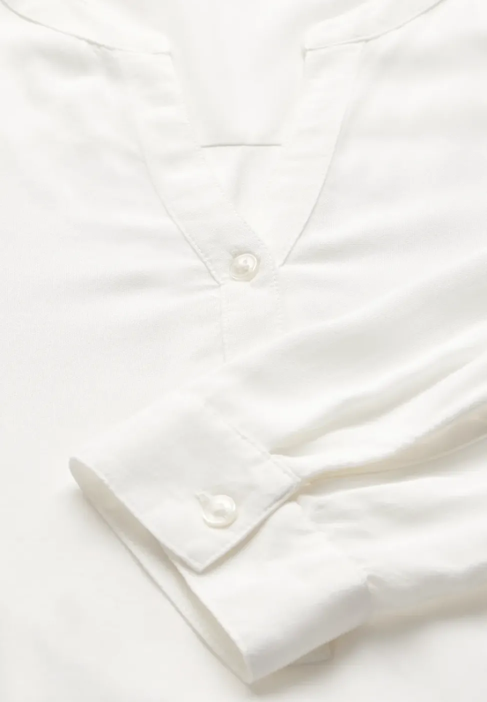 Bluse in Unifarbe