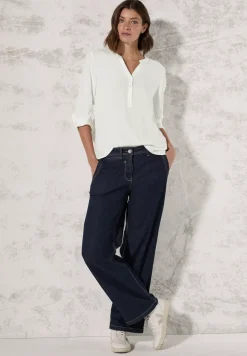 Bluse in Unifarbe