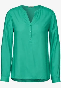 Bluse in Unifarbe
