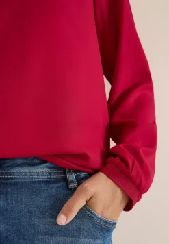 Bluse in Unifarbe