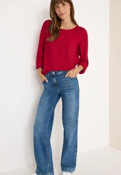 Bluse in Unifarbe