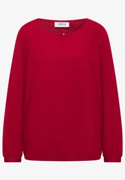 Bluse in Unifarbe