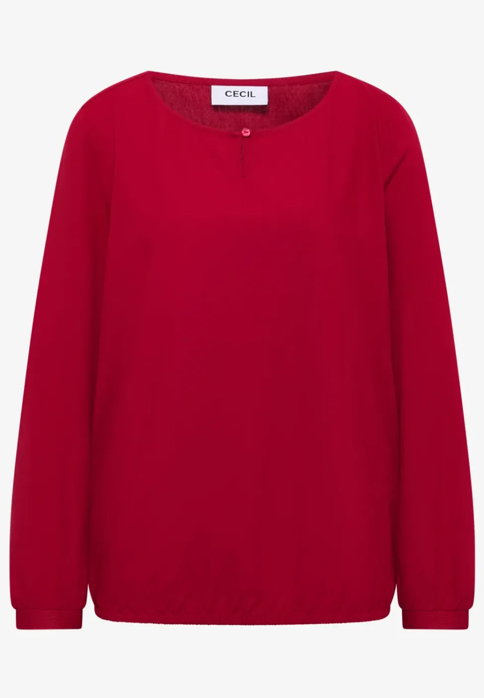 Bluse in Unifarbe