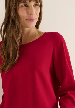 Bluse in Unifarbe