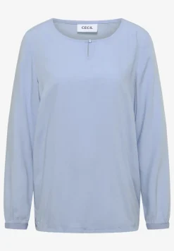Bluse in Unifarbe