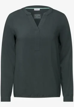 Bluse in Unifarbe