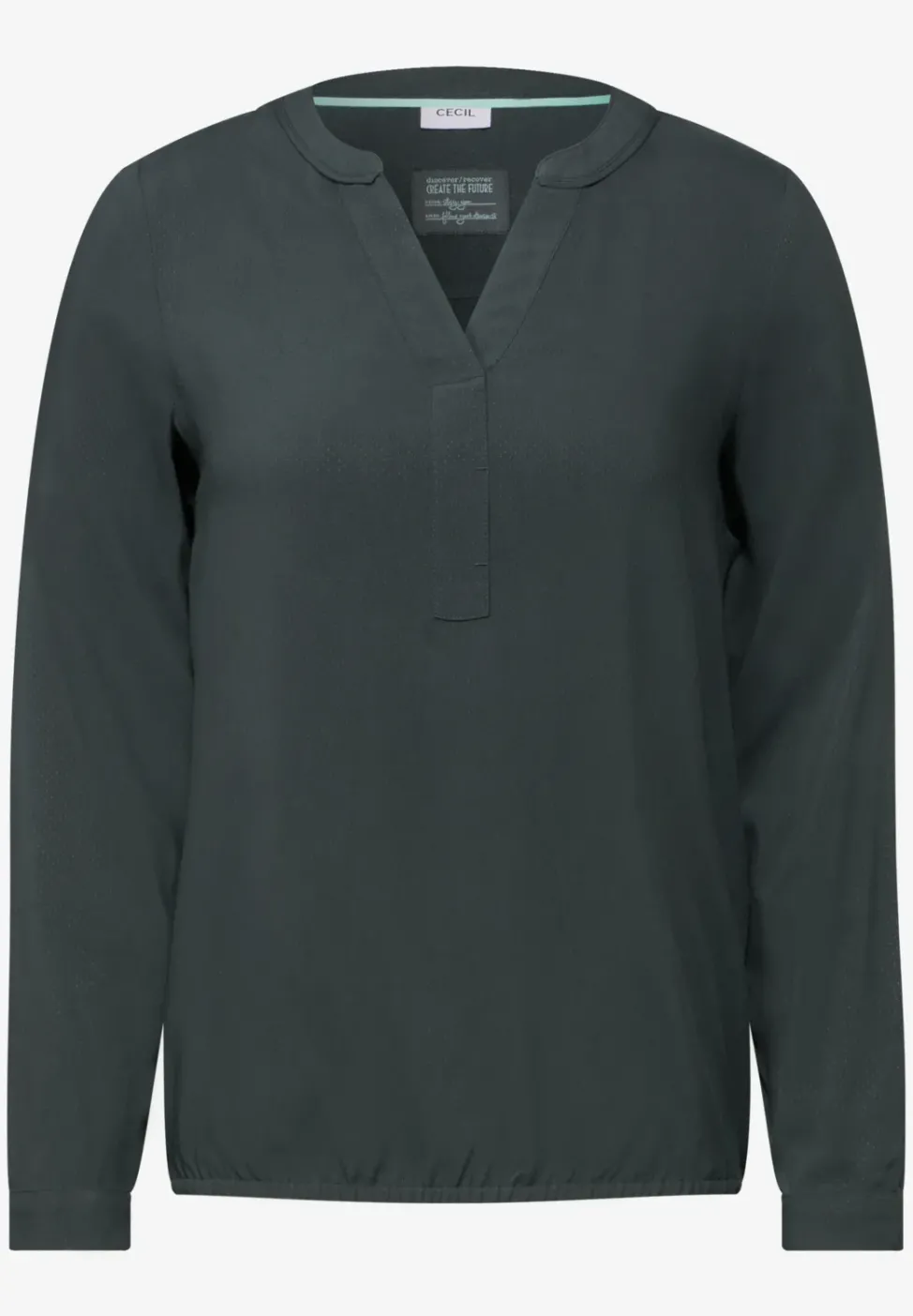 Bluse in Unifarbe