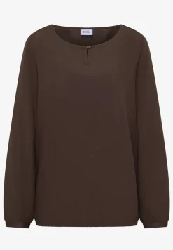 Bluse in Unifarbe