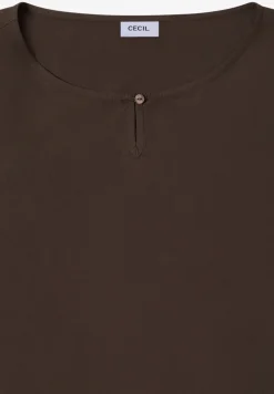Bluse in Unifarbe