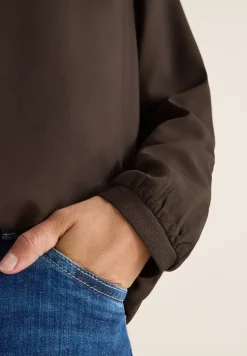 Bluse in Unifarbe
