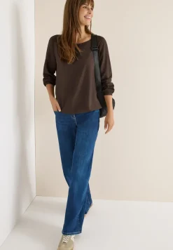 Bluse in Unifarbe