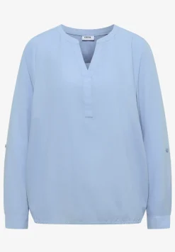 Bluse in Unifarbe