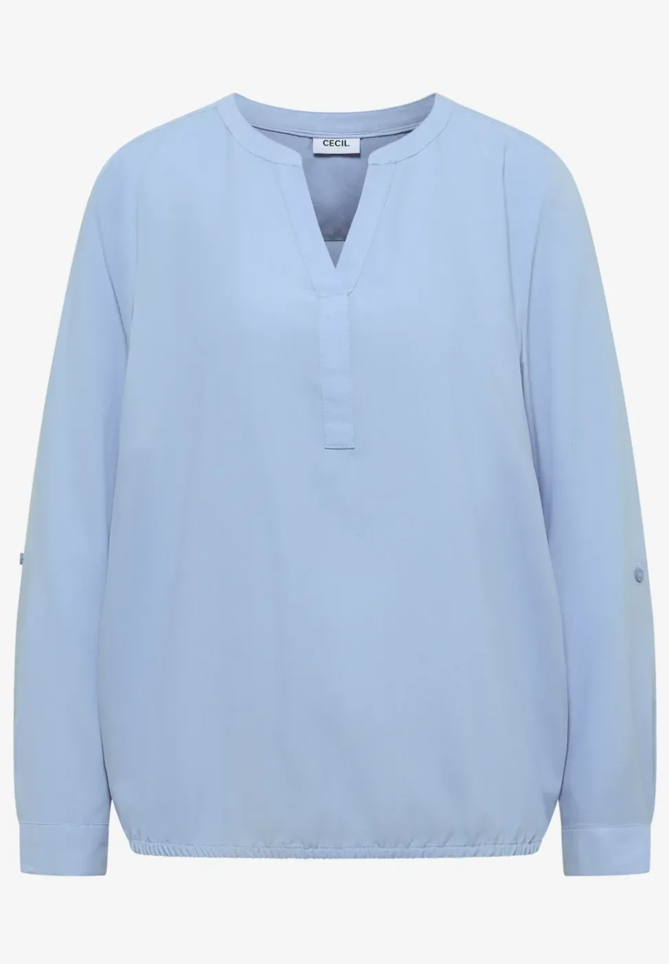 Bluse in Unifarbe