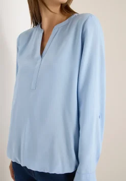 Bluse in Unifarbe