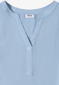 Bluse in Unifarbe