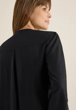 Bluse in Unifarbe
