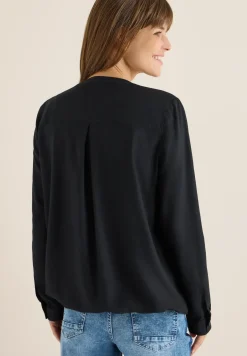Bluse in Unifarbe