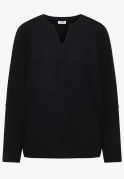Bluse in Unifarbe